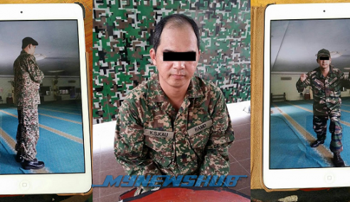 Lelaki Cina Menyamar Tentera Siap Pakai But Dalam Masjid Mynewshub