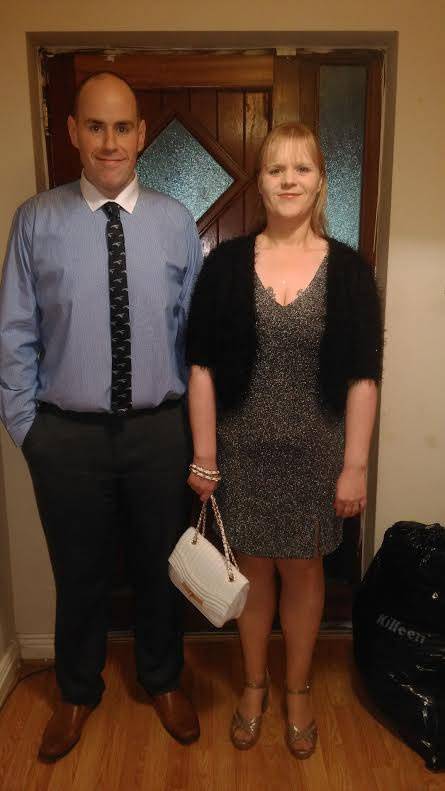 Couple Noel and Leisa Hoey seen after their dramatic weightloss. See SWNS story SWSLIM; A husband and wife have lost an incredible 24 stone between after being shamed by their fat wedding photos. With a combined weight of 52 stone at their heaviest, Noel and Leisa Hoey were so big they couldn't sit beside each other at the cinema or on an aeroplane - and broke their bed frame FOUR times with their bulk. But after being shamed by their unflattering wedding photos Noel, 35, has lost 16 stone - the equivalent of a baby HIPPO. Leisa, 33, lost eight stone and a whopping SIX dress sizes after squeezing her massive bulk into a size 26 gown for their big day.