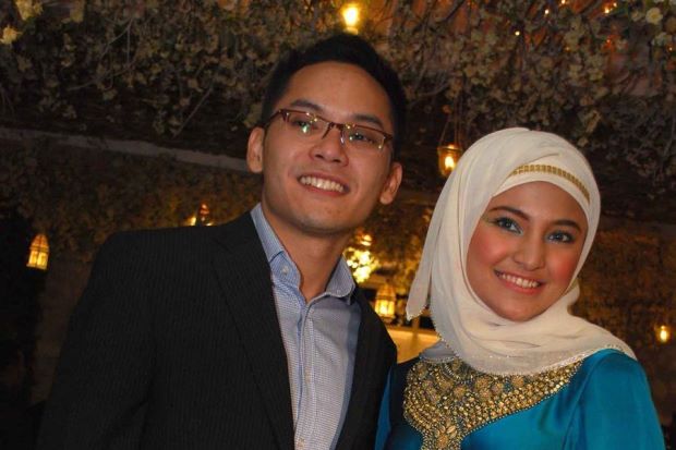 Marshanda dengan bekas suaminya, Ben Kasyafani.