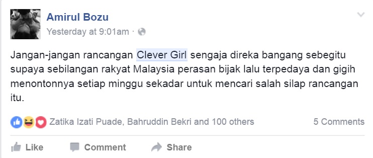 Tak Tahu Warna Bendera Malaysia, Clever Girl Digelar 