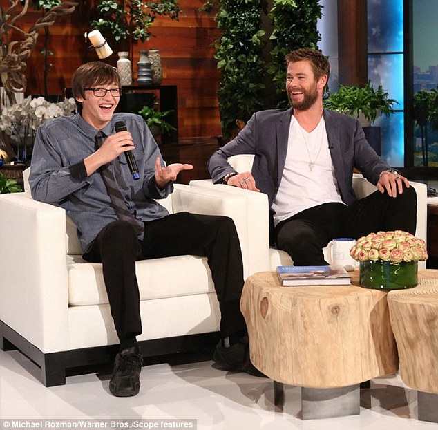 Tristin Budzyn-Baker and Chris Hemsworth