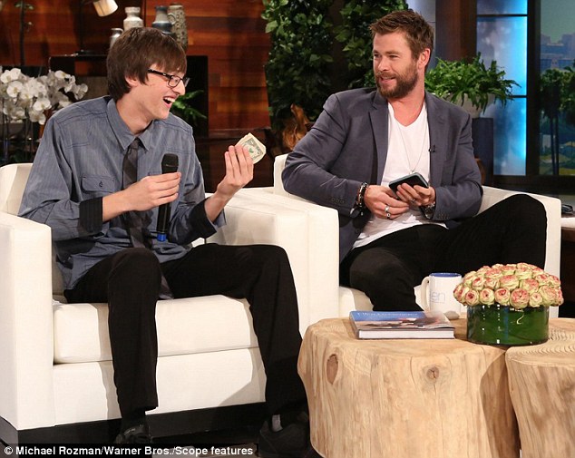 Tristin Budzyn-Baker and Chris Hemsworth