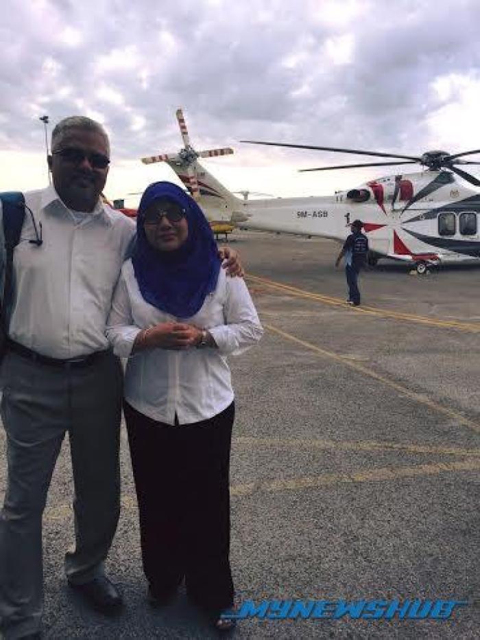 Timbalan Menteri Perusahaan, Perladangan dan Komoditi, Datuk Noriah Kasnon dan suaminya, Asmuni Abdullah