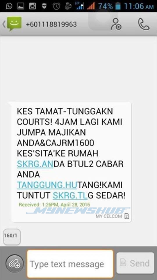 Ansuran RM73 Je, Cara Tuntut Hutang Samseng Habis!