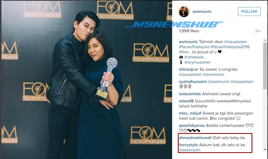 Isteri Izzue Islam Nafi Khabar Angin Sudah Berbadan Dua