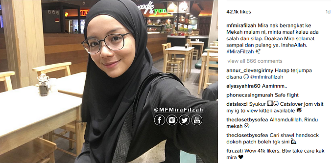 Mira Filzah Kongsi Keterujaan Sambut Ramadhan Di Makkah