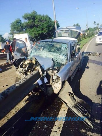 Wanita Nyaris Maut KeretaTerbabas, Rodok Pembahagi Jalan