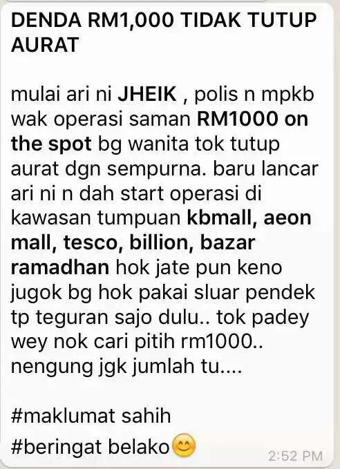 Awek Baju Ketat Di Kelantan Didenda RM10K Jadi Isu