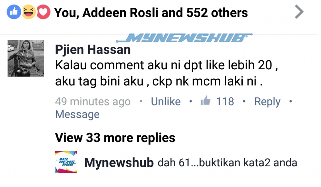 Pembaca Mynewshub Nak Kahwin 2.. Ini Respon Si Isteri!