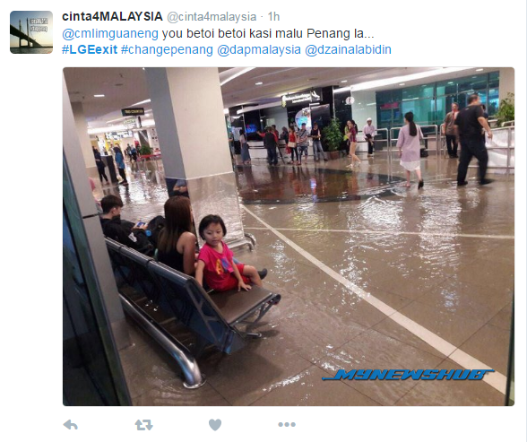 Banjir Pulau Pinang: LGE Dikutuk Bertalu-Talu Di Twitter