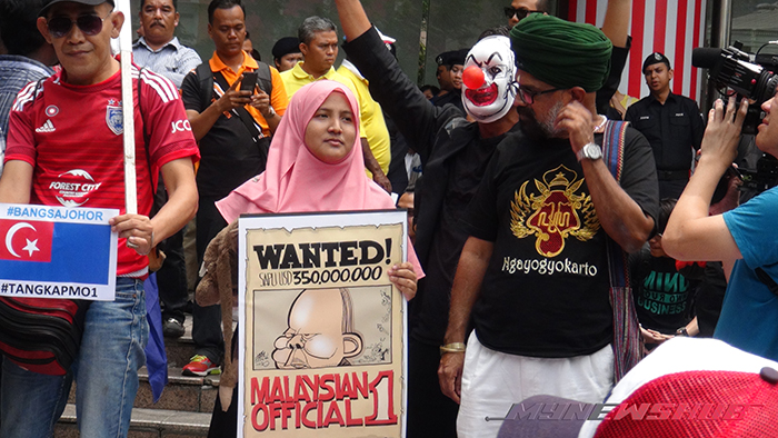 Demo Haram #Tangkap MO1 Aib Besar Cuma 1,000 Hadir