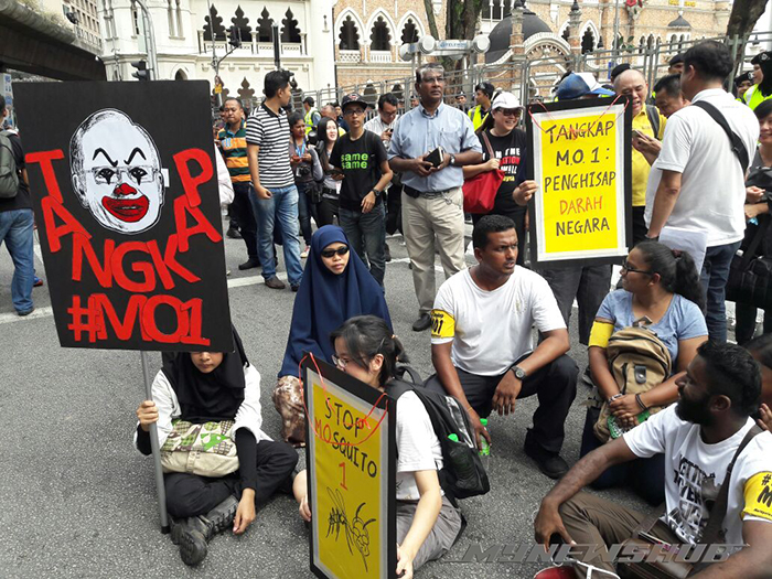 Demo Haram #Tangkap MO1 Aib Besar Cuma 1,000 Hadir