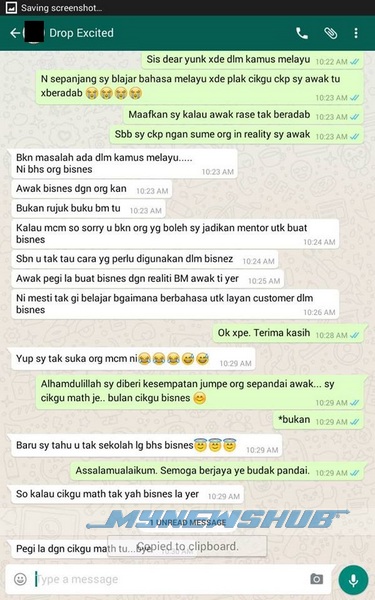 Tak Panggil Customer 'Yunk' Peniaga Online Kena Sekolah