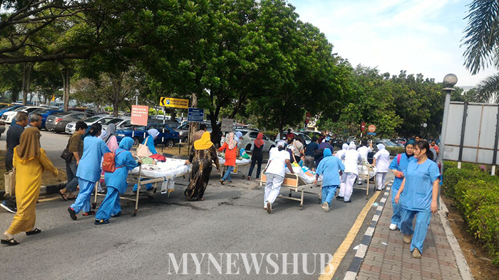 Enam Maut, Hospital Sultanah Aminah Johor Terbakar