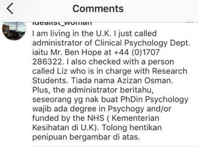 Status Akademik Azizan: Netizen 'Siasat' Universiti 