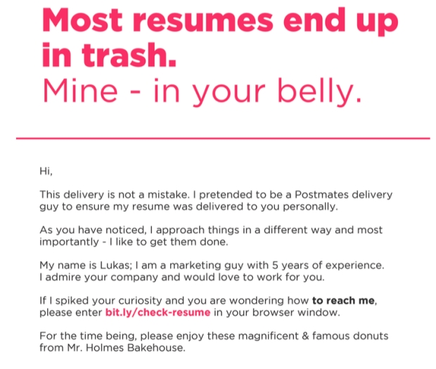 Kreatif... Lelaki Hantar Resume Dengan 40 Kotak Donut