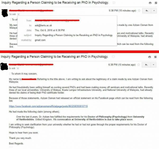 Status Akademik Azizan: Netizen 'Siasat' Universiti 