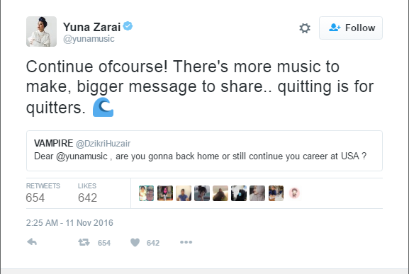 Diancam Sentimen Anti-Islam: Yuna Bertegas Kekal Di AS