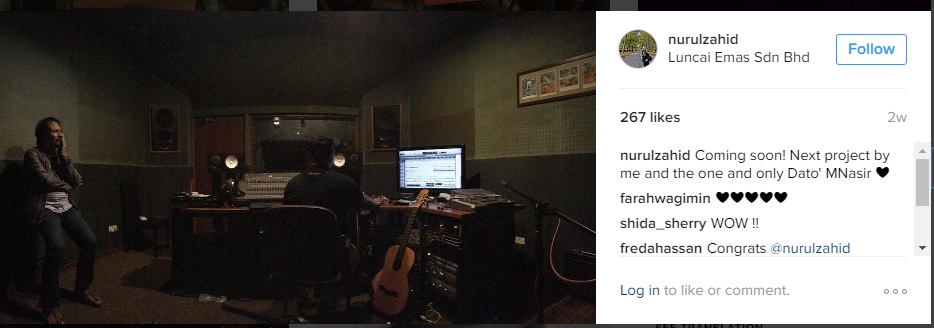 Nurulhidayah Rakam Lagu Ciptaan M.Nasir