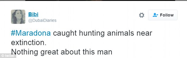 Maradona Dikecam Tayang Gambar Buru Rusa