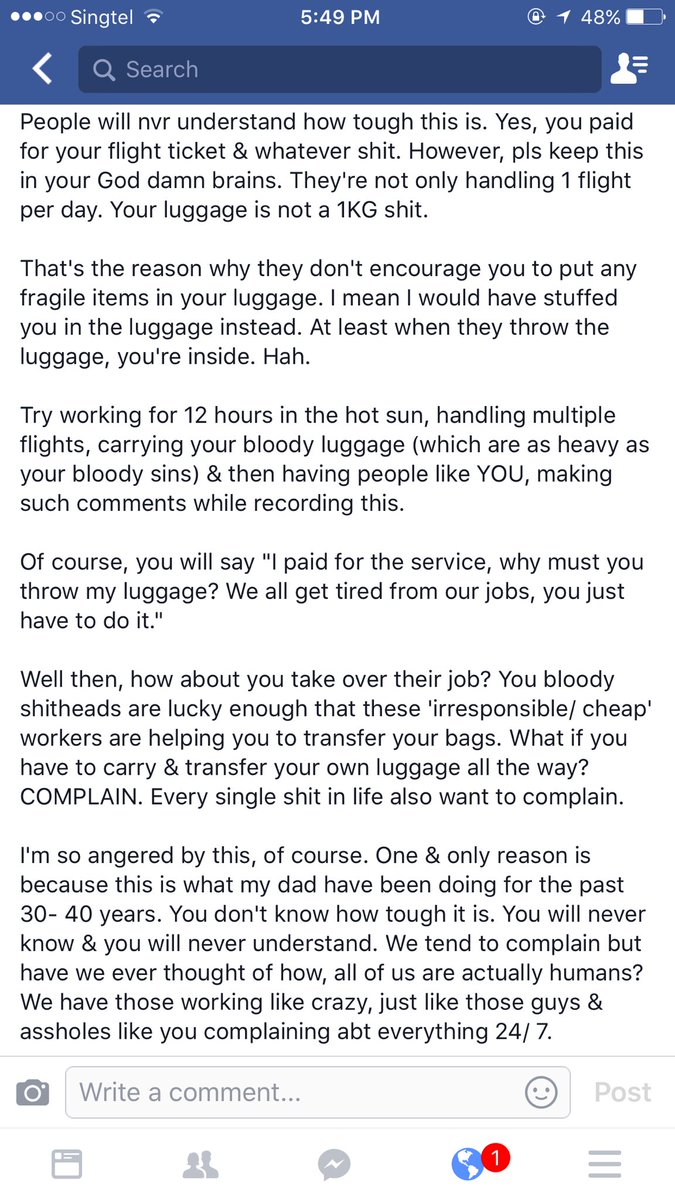 Netizen 'Sekolahkan' Pengadu Beg Dicampak Pekerja