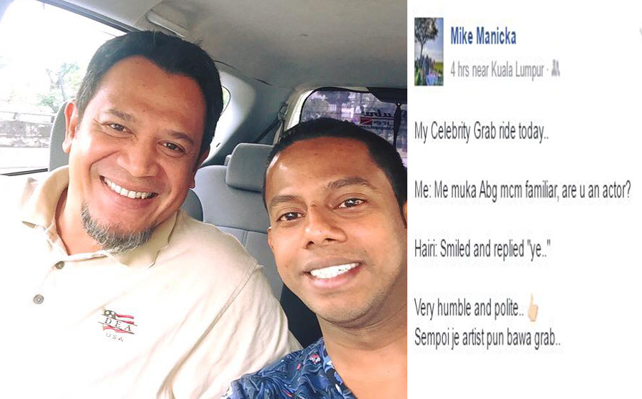 Tiada Tawaran Berlakon Hairie Othman Pandu Grab Car