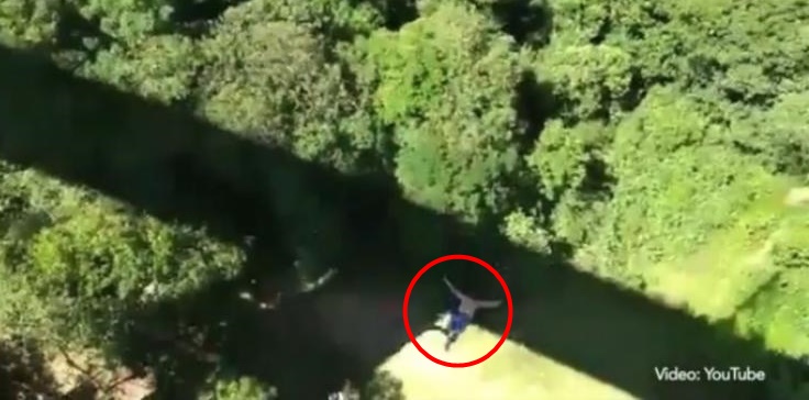 Lelaki Maut Tersasar Ke Tanah Ketika Bungee Jumping