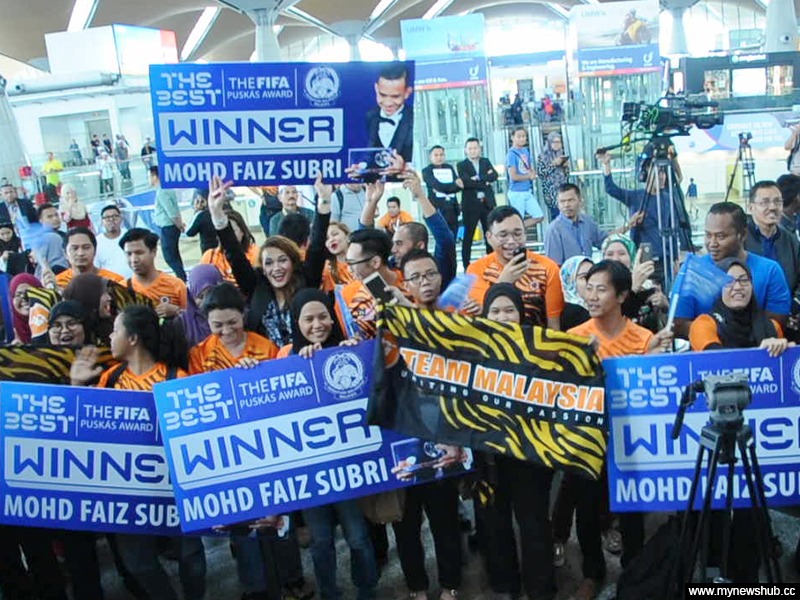 Faiz Disambut Bagaikan Legenda Bola Sepak Dunia