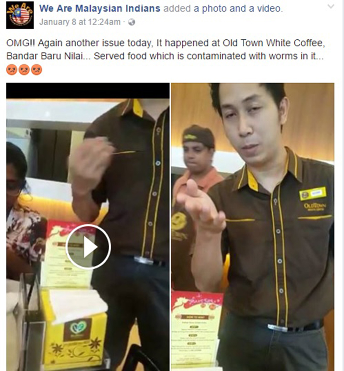 Kopitiam 'Hidang' Sambal Berulat