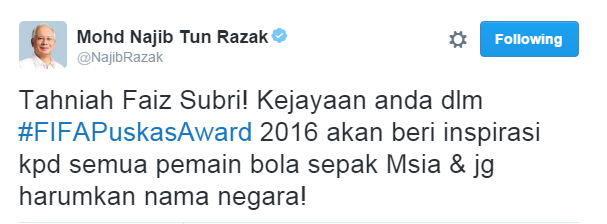 Kejayaan Faiz Inspirasi Buat Pemain Bola Sepak Negara