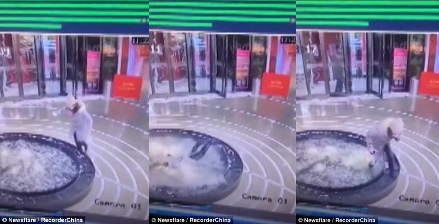 Leka Tengok HP Ketika Berjalan, Wanita Tersembam Dalam Kolam