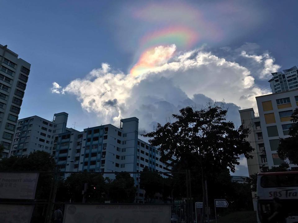 Warga Singapura Heboh Penampakan Pelangi 'Paddle Pop'