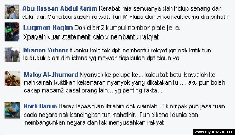 Penyokong Pembangkang Kecam Sultan, Bangsa Johor