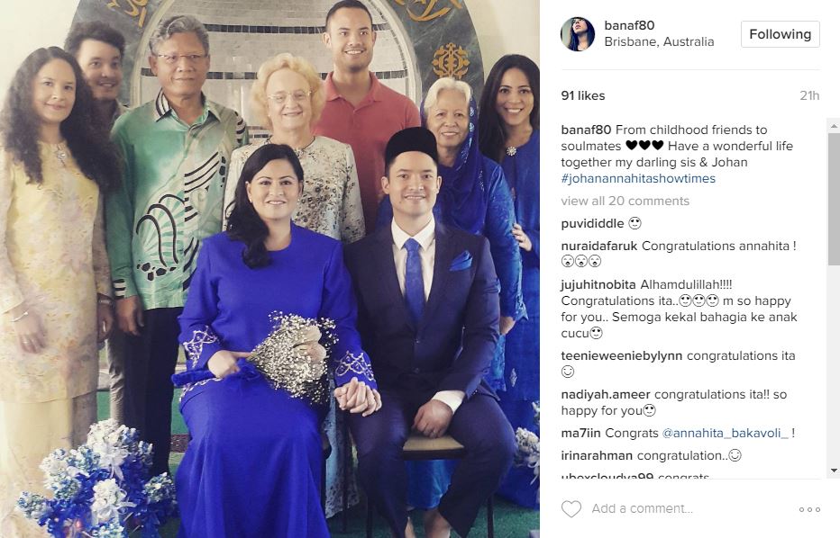 Annahita Kahwin Kali Kedua Di Australia