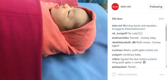 Comelnya... Suami Adira Dedah Wajah Anggerik