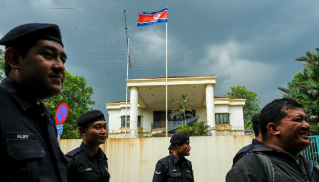 Bangunan Kedutaan Korea Utara Dikawal Ketat Polis