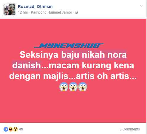 Baju Nora Danish Dikritik Tak Sesuai, Terlalu Seksi