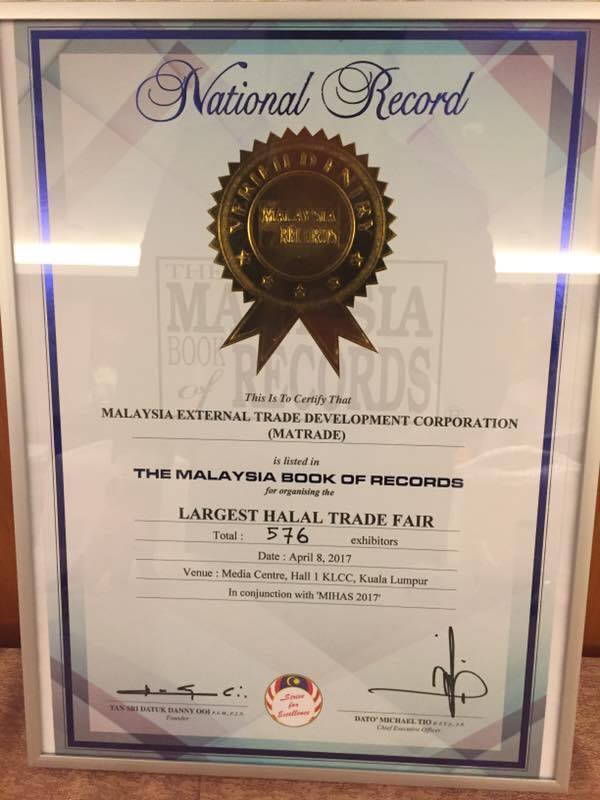 Mihas Tersenarai Dalam Malaysia Book Of Records