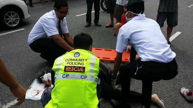 Video: Cabut Lari Lepas Langgar Aunty Lintas Jalan