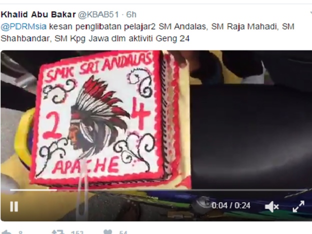 Gangster Berpesta Depan Sekolah Dicekup Polis