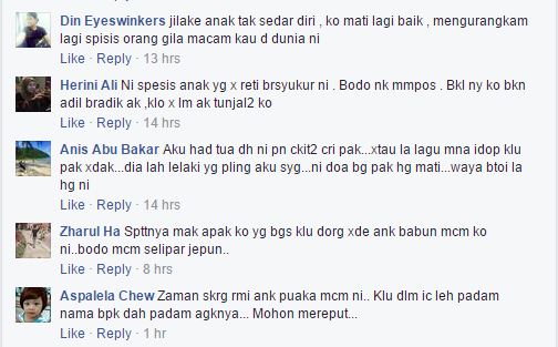 Status Gadis Remaja Doakan Bapa Mati Dikecam Netizen