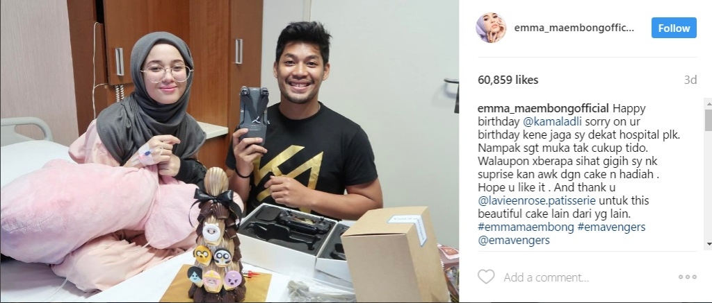 Emma Gigih Buat Kejutan Birthday Kamal Di Hospital