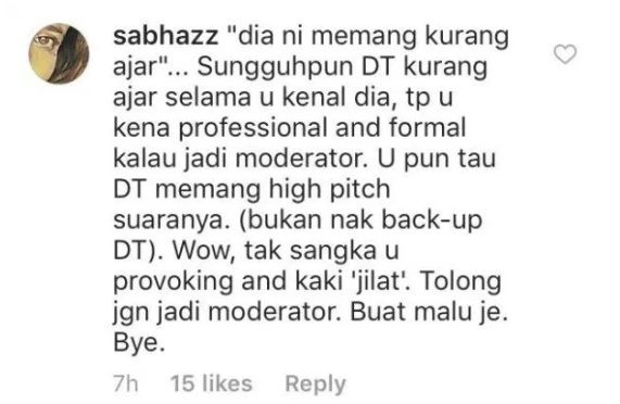 Netizen Kritik Rosyam Nor Kurang Sesuai Jadi Moderator