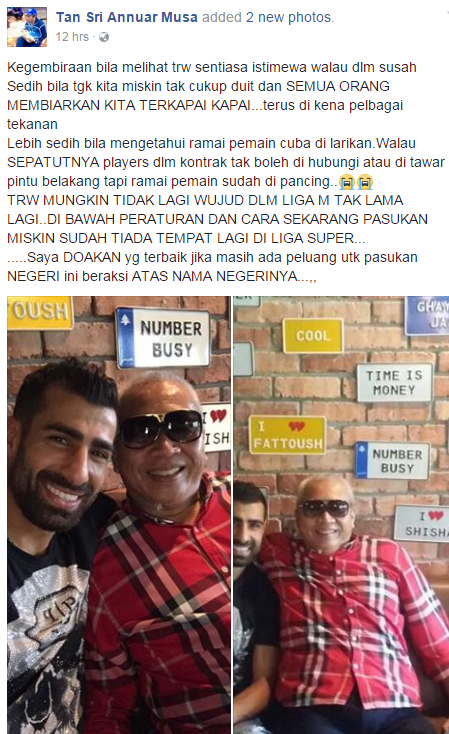 TRW Mungkin Akan Tinggalkan Liga Super