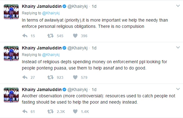 Institusi Agama Harus Henti Tangkap Orang Tak Puasa