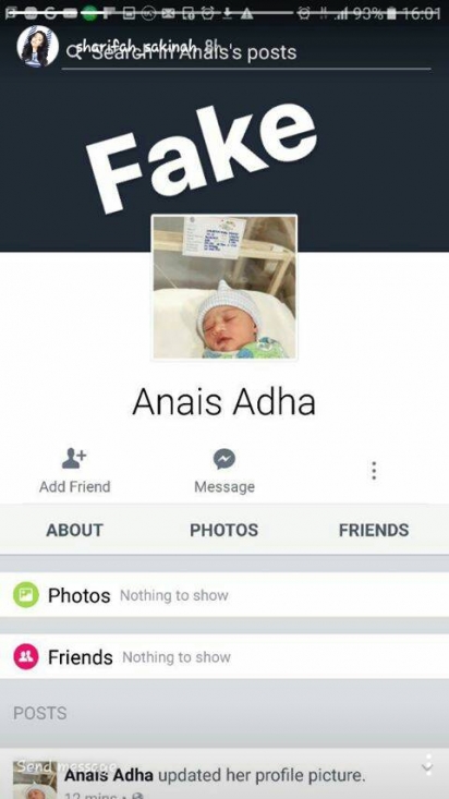 Sakinah Bengang Anak Jadi Mangsa Instagram Palsu