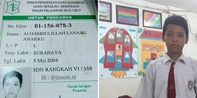 Nama Alhamdulillah Lanang Anakku Jadi Sensasi
