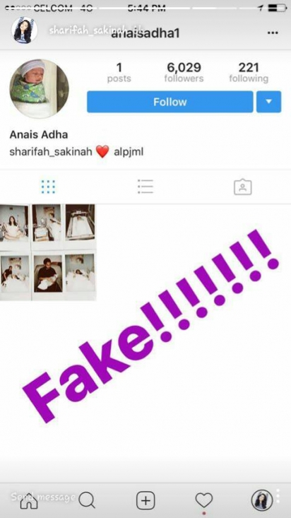Sakinah Bengang Anak Jadi Mangsa Instagram Palsu