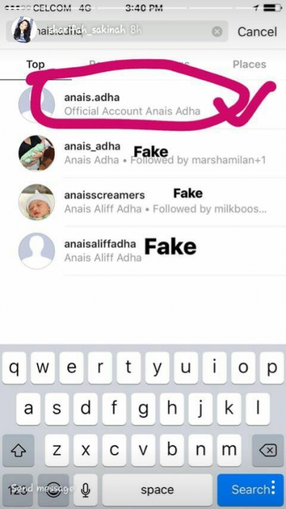 Sakinah Bengang Anak Jadi Mangsa Instagram Palsu