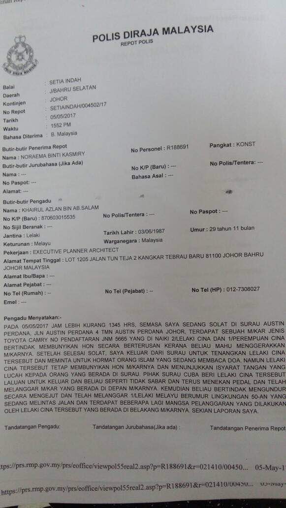Hon Bertalu-Talu, Lelaki Dibelasah Lepas Solat Jumaat